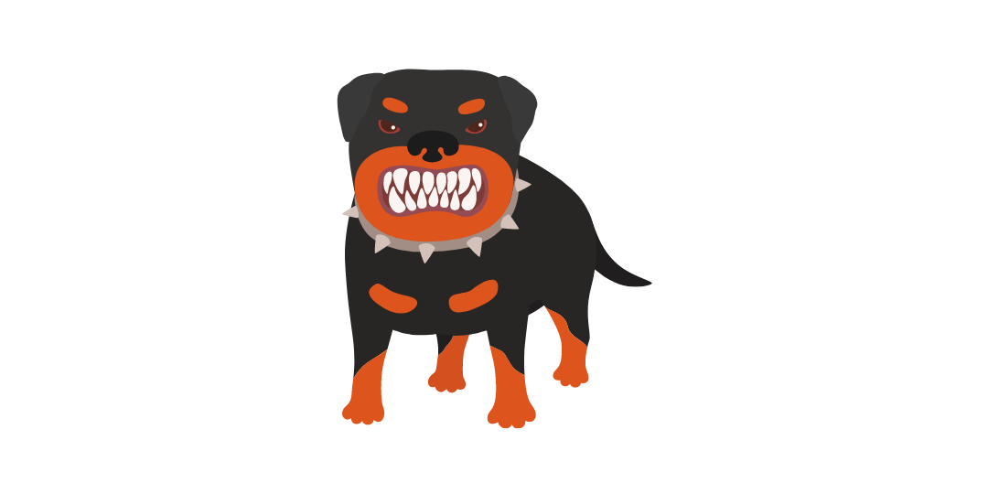 A mean dog